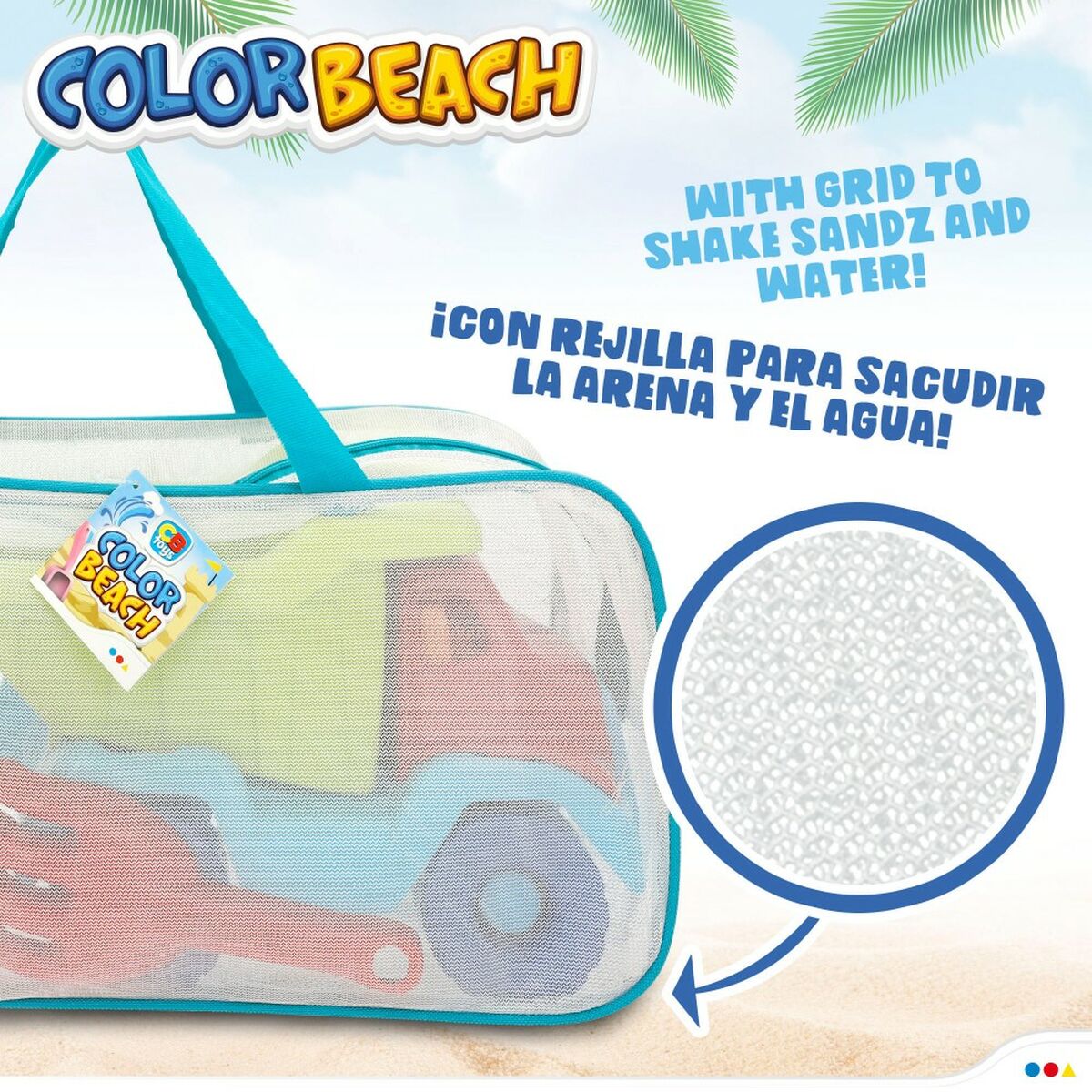 Strandspeelgoedset Colorbaby Polypropyleen (8 Stuks)